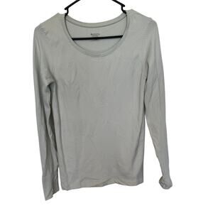 Athleta Textured Long Sleeve Athletic Top